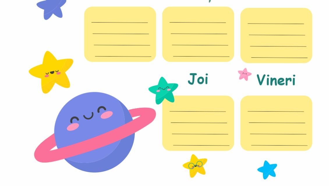 Clasa steluțelor – orar